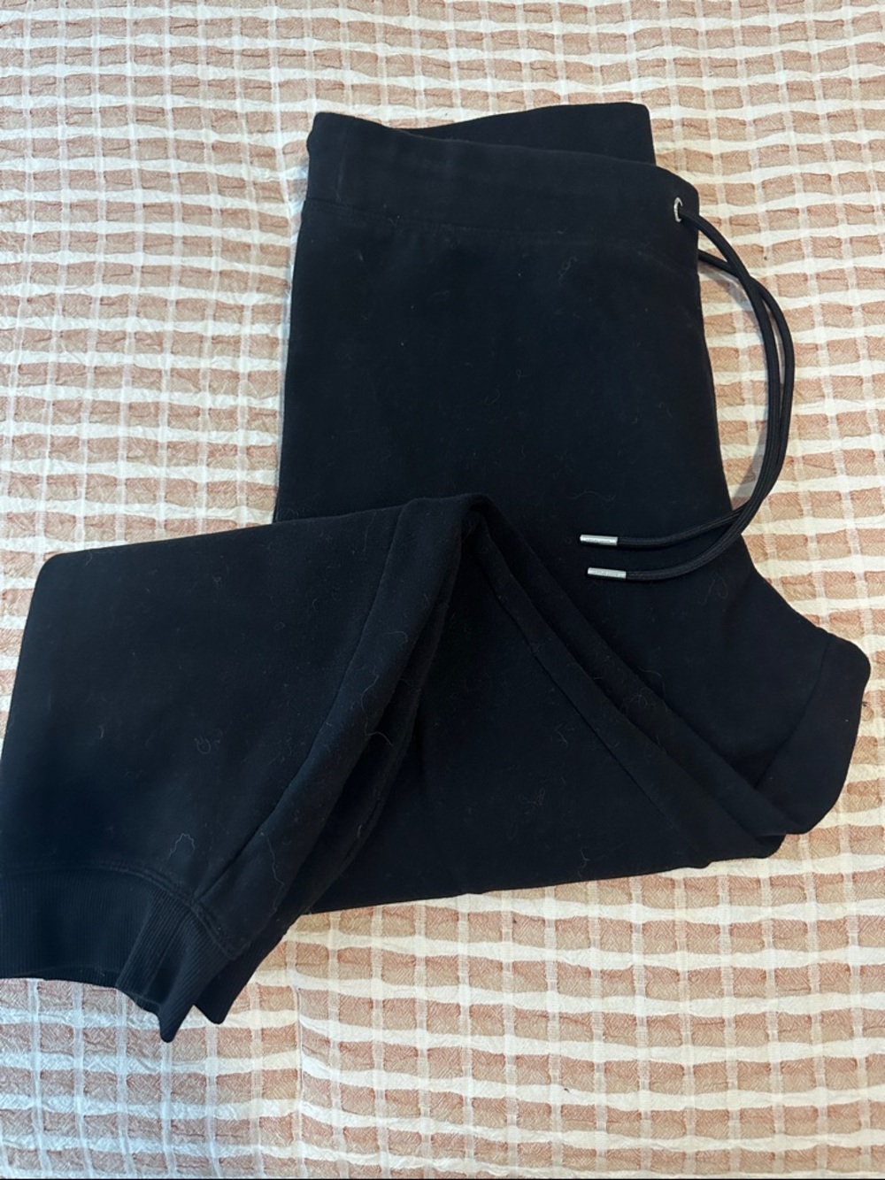 DKNY Black Drawstring Waist Joggers